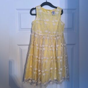 Gymboree Dress with White Floral Overlay